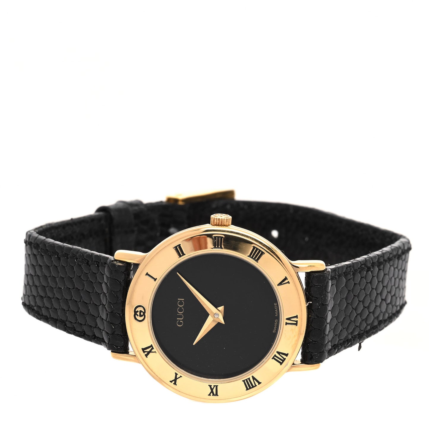 Stainless Steel Lizard 26mm 3000L Quartz Watch Black