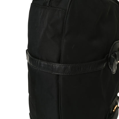 Prada Tessuto Nylon City Calfskin Shoulder Bag Black 17 of 21