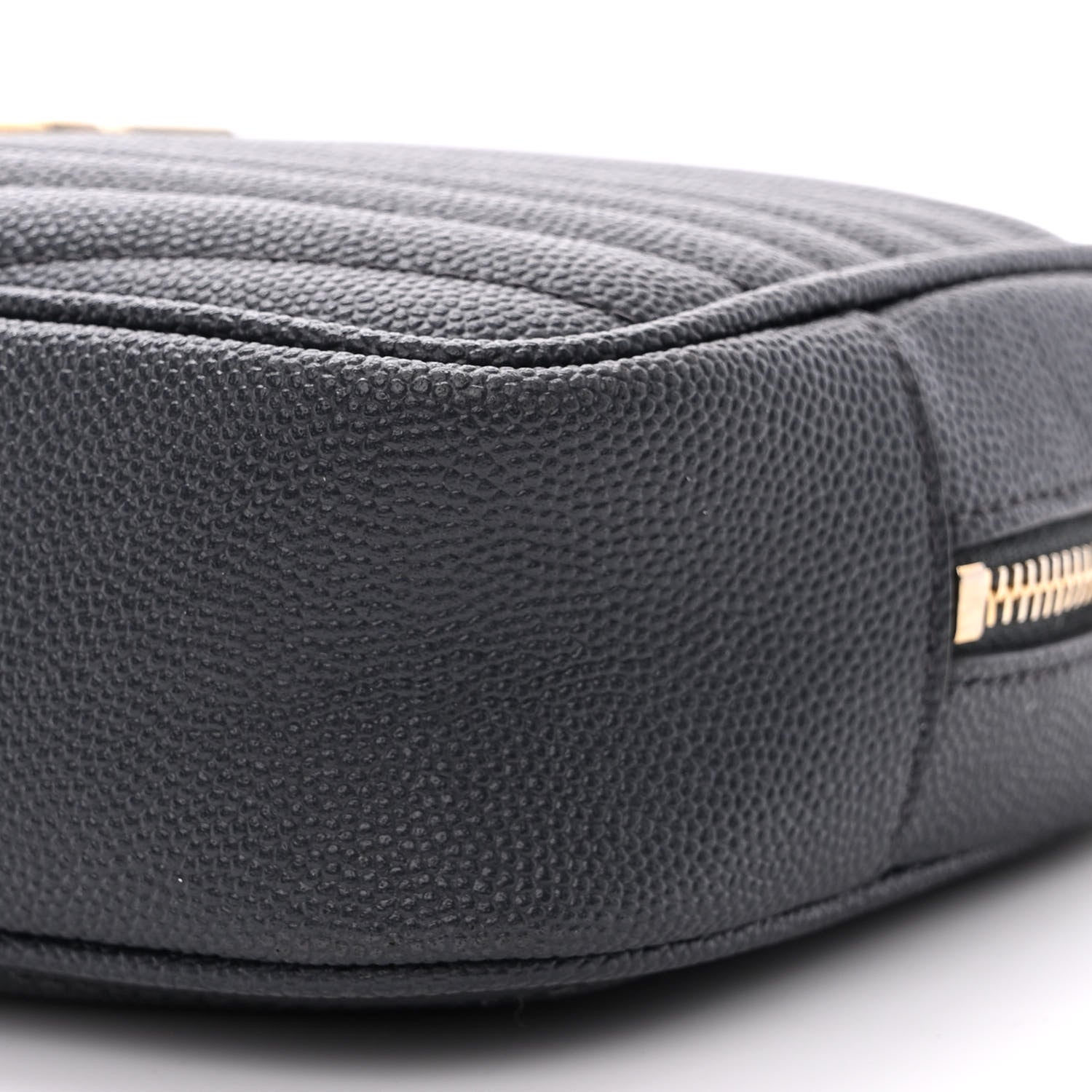 Saint Laurent Grain De Poudre Matelasse Monogram Mini Lou Camera Bag Dark Smog 10 of 10