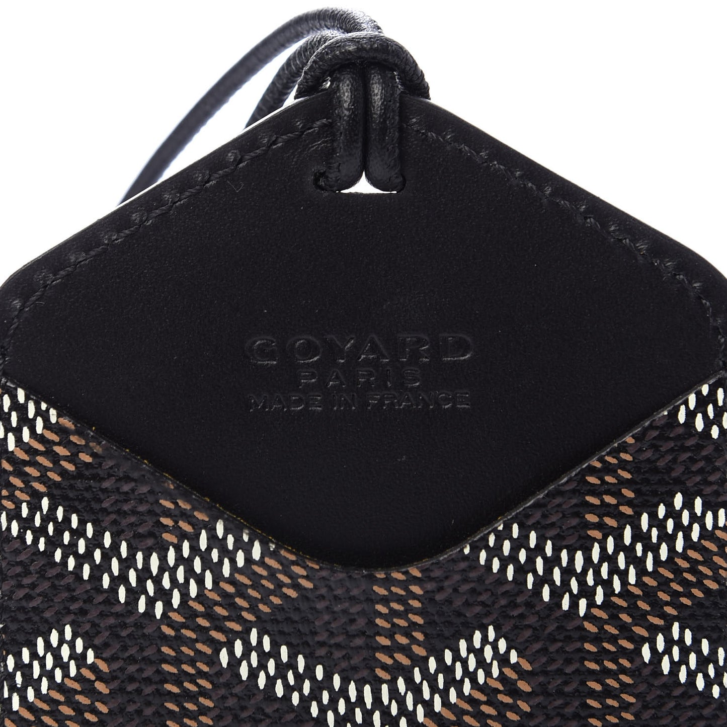 Goyardine Luggage Tag Black