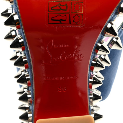 Christian Louboutin Crepe Satin Botanique Massivactic 160 Platform Sandals 36 Jeans Bianco Multicolor 6 of 7