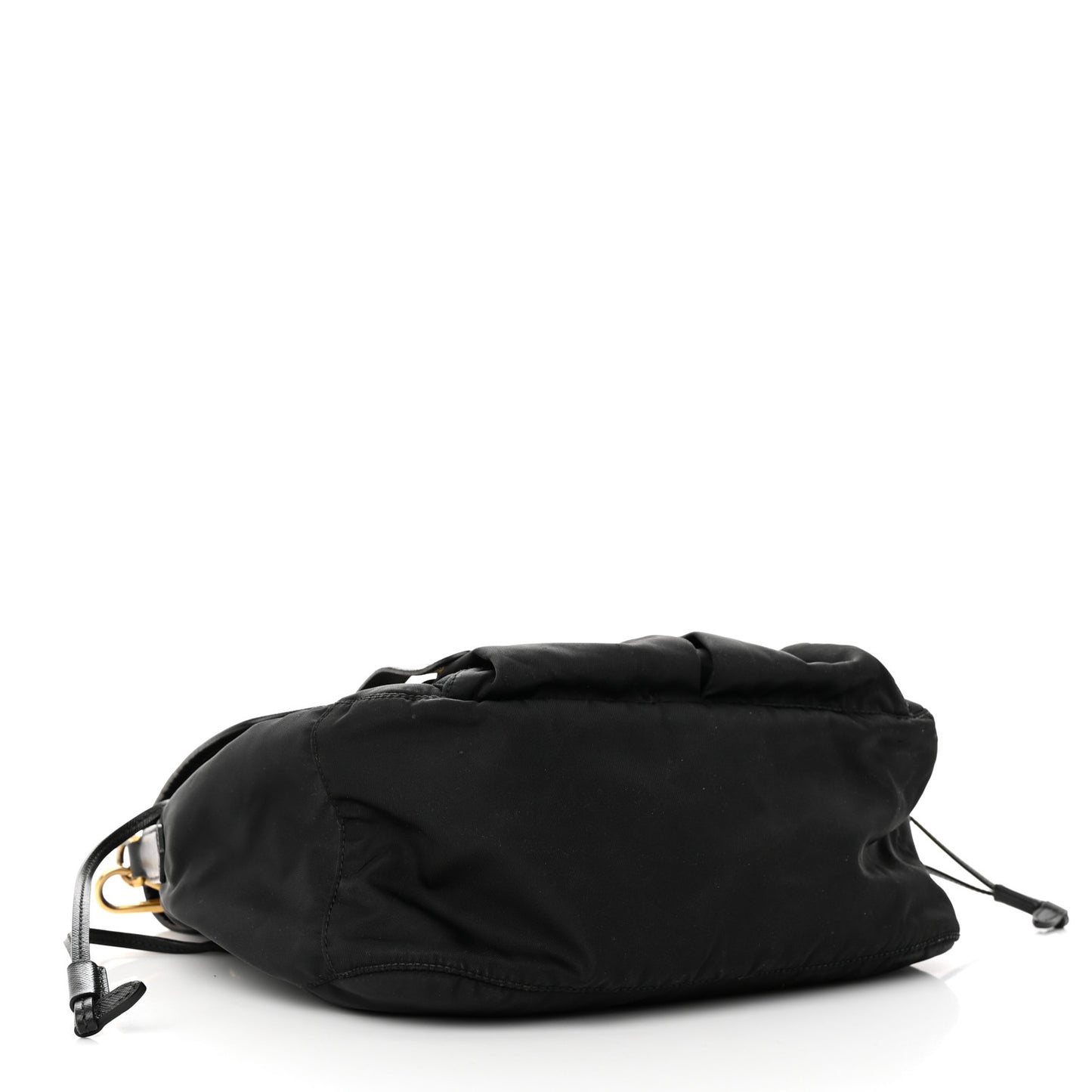 Tessuto Nylon Saffiano Messenger Bag Black