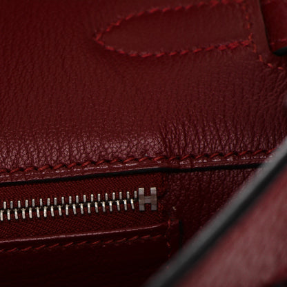Hermes Taurillon Clemence Birkin 35 Rouge H 25 of 29