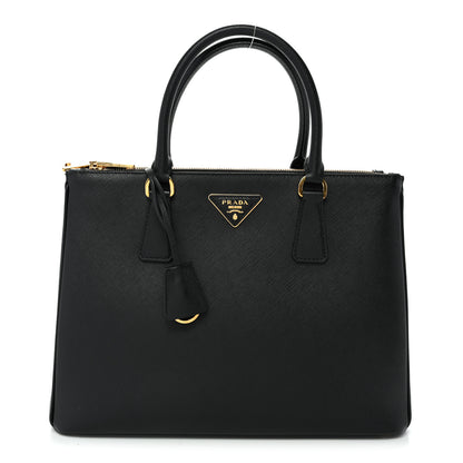 Prada Saffiano Lux Large Galleria Double Zip Tote Black 1 of 10