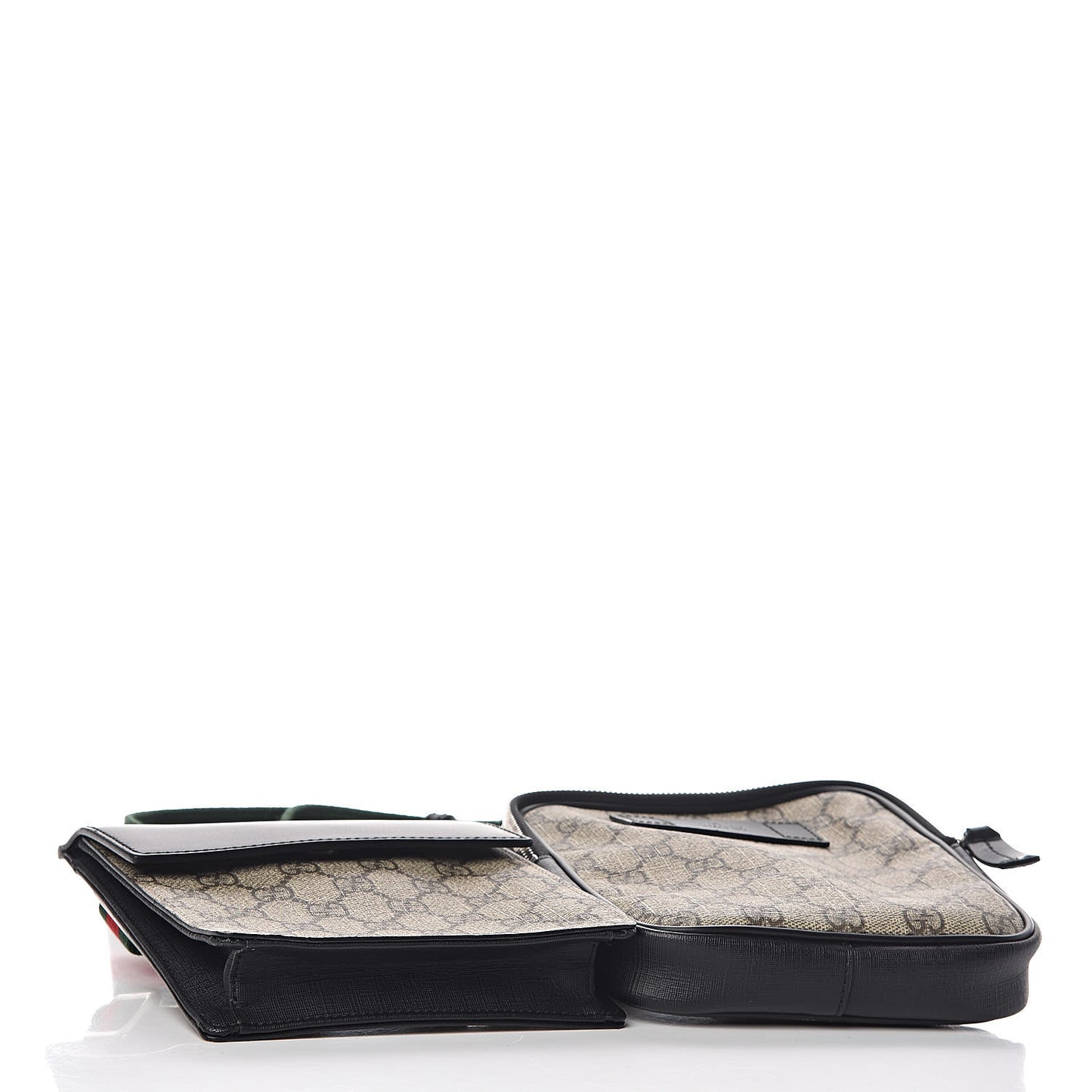 GG Supreme Monogram Web Belt Bag Black