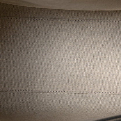 Gucci GG Supreme Monogram Textured Dollar Calfskin Medium Savoy Duffle Bag Grey Black Graphite Grey 5 of 8