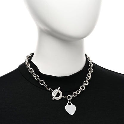 Tiffany Sterling Silver Heart Tag Toggle Necklace 2 of 5