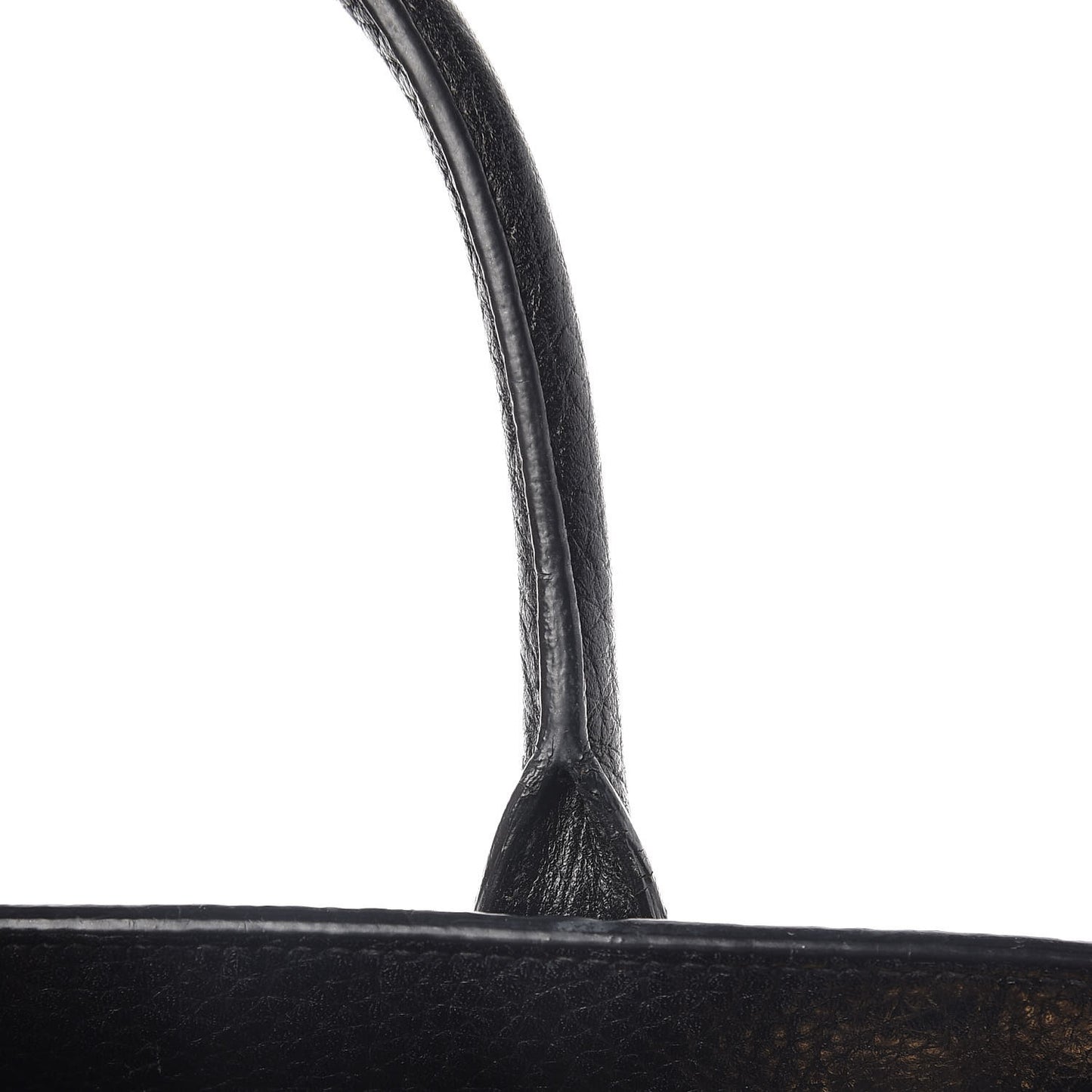 Grained Calfskin Nano Sac De Jour Black