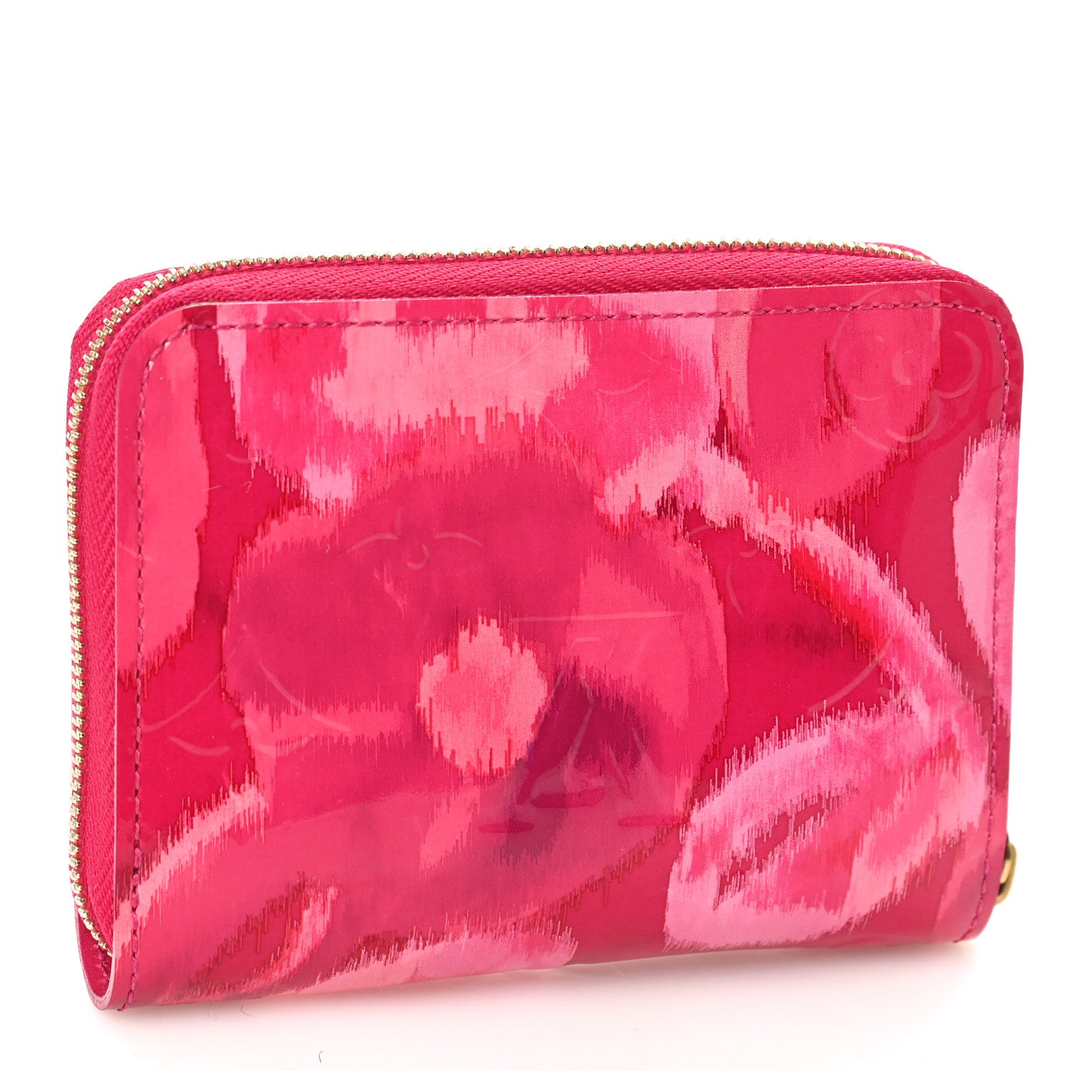 Louis Vuitton LOUIS VUITTON Vernis Ikat Zippy Coin Purse Rose Indien 3 of 9