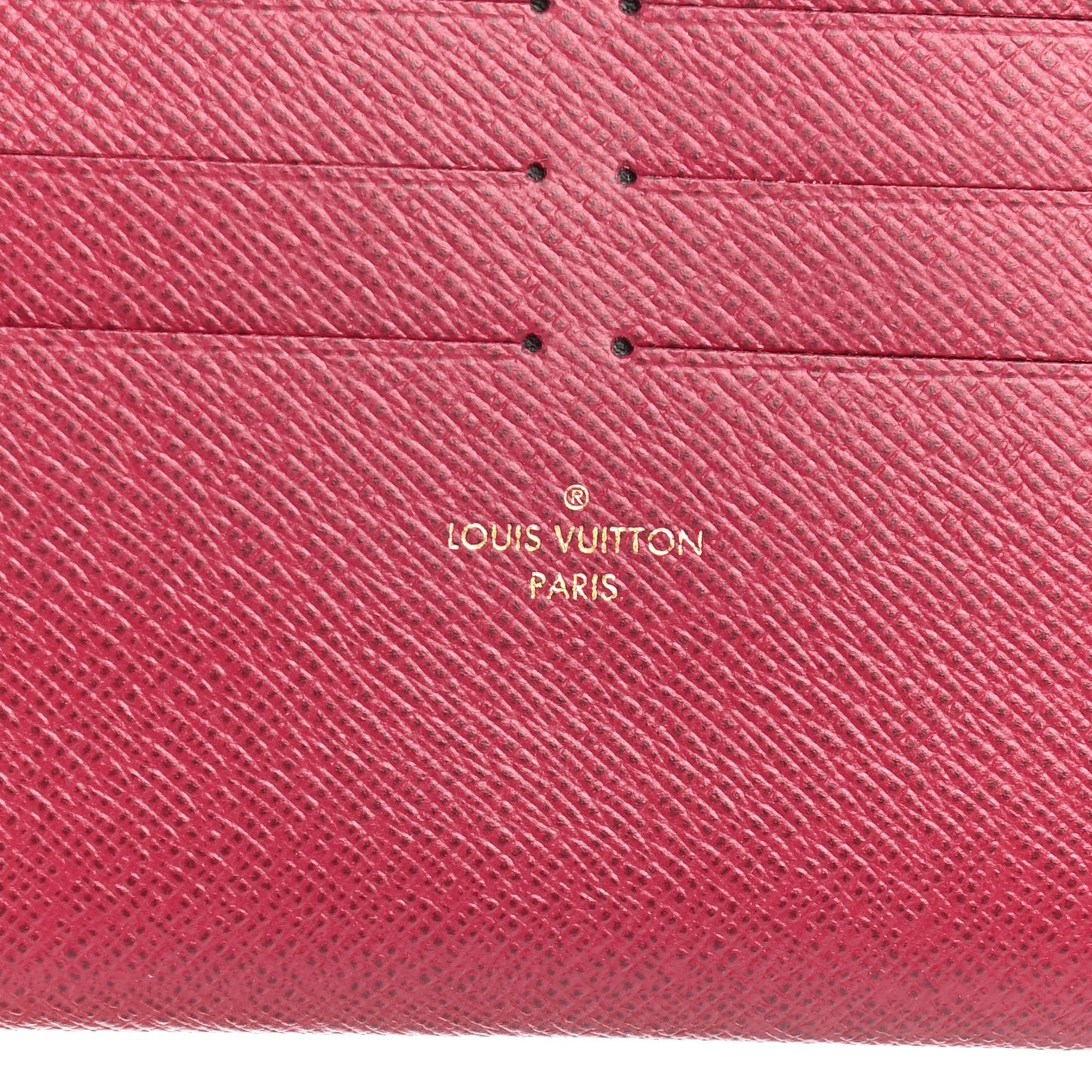 Calfskin Felicie Card Holder Insert Fuchsia