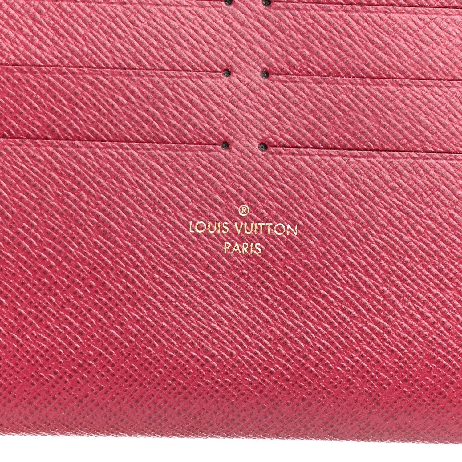 Louis Vuitton Calfskin Felicie Card Holder Insert Fuchsia 6 of 7