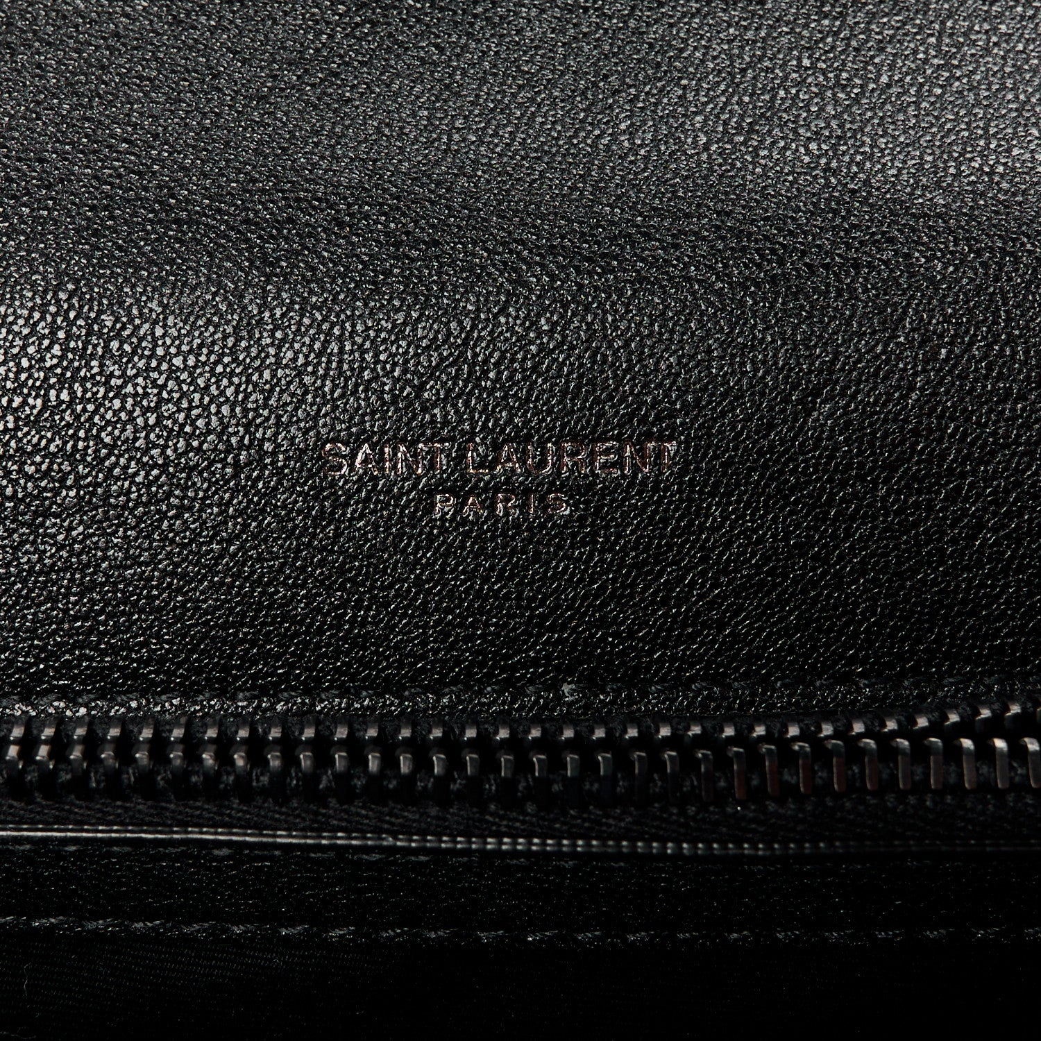 Saint Laurent Sheepskin Matelasse Chevron Monogram Monochrome Medium College Bag Black 6 of 11