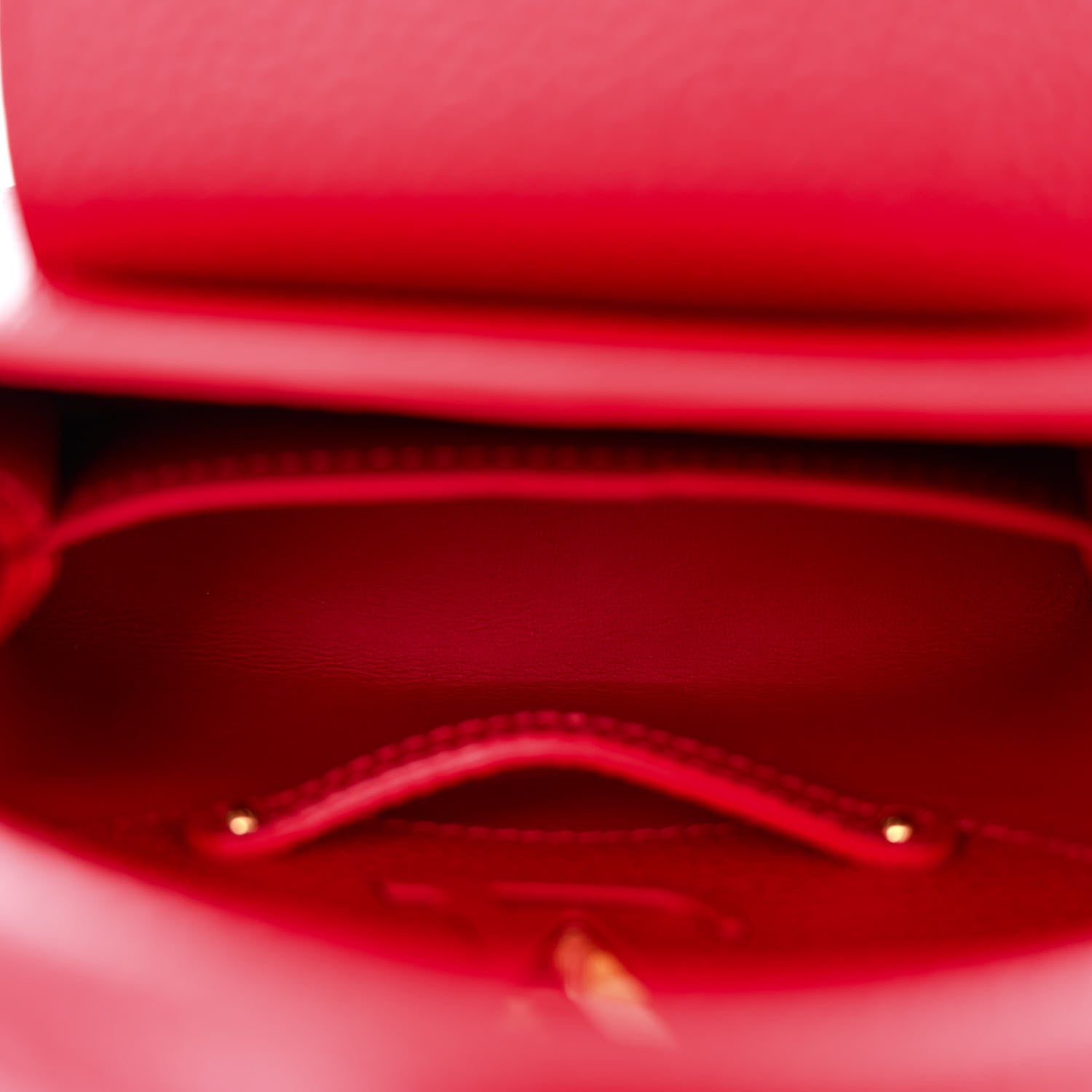 Louis Vuitton Taurillon Mini Capucines Scarlet 5 of 10