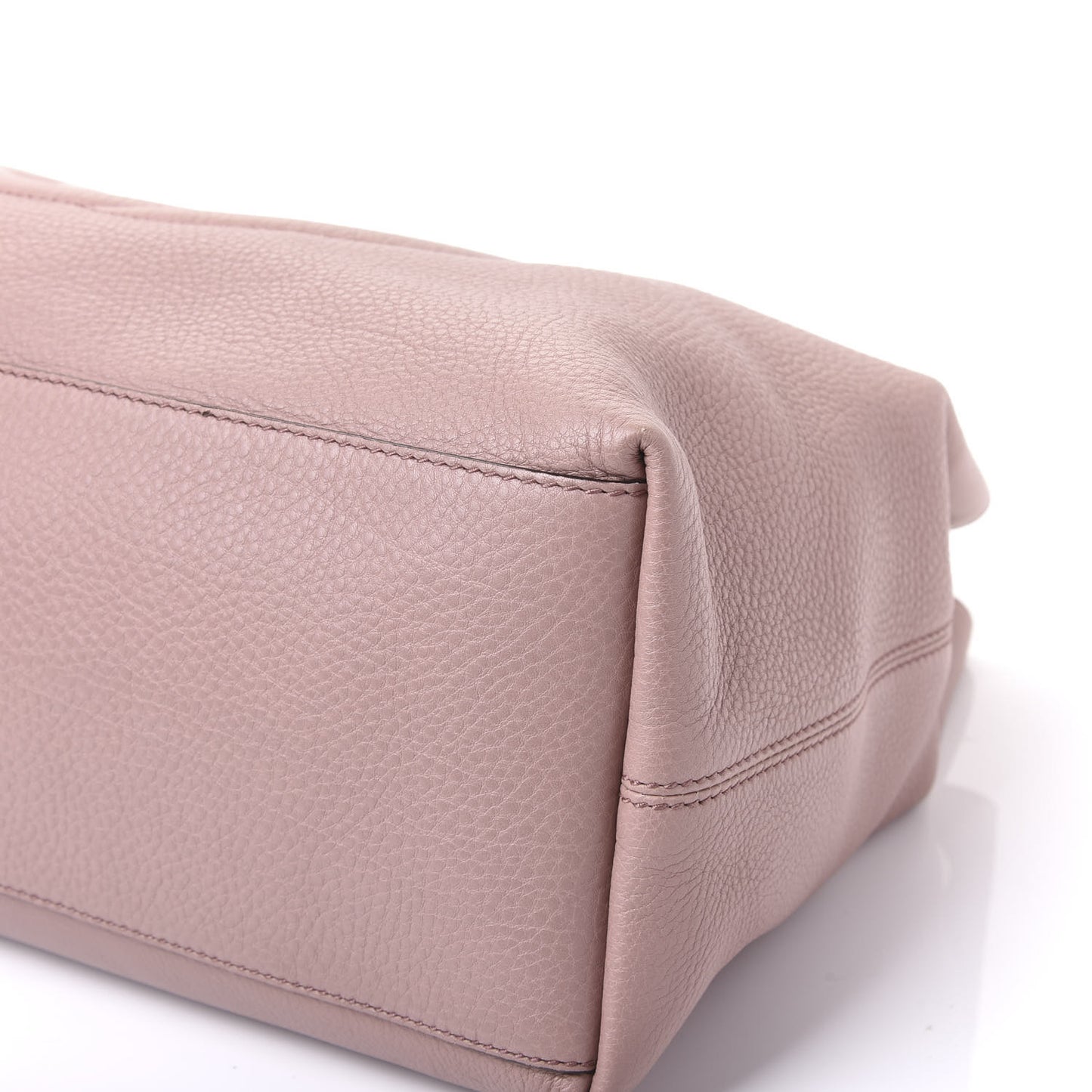 Pebbled Calfskin Medium Soho Chain Shoulder Bag Dark Cipria