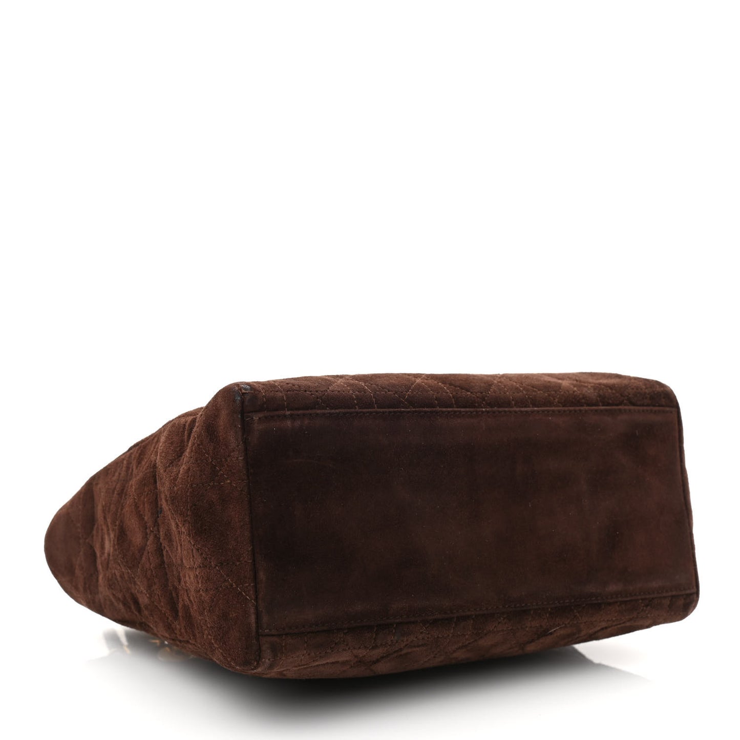 Suede Cannage Medium Lady Dior Brown