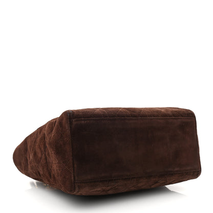 Christian Dior Suede Cannage Medium Lady Dior Brown 4 of 13