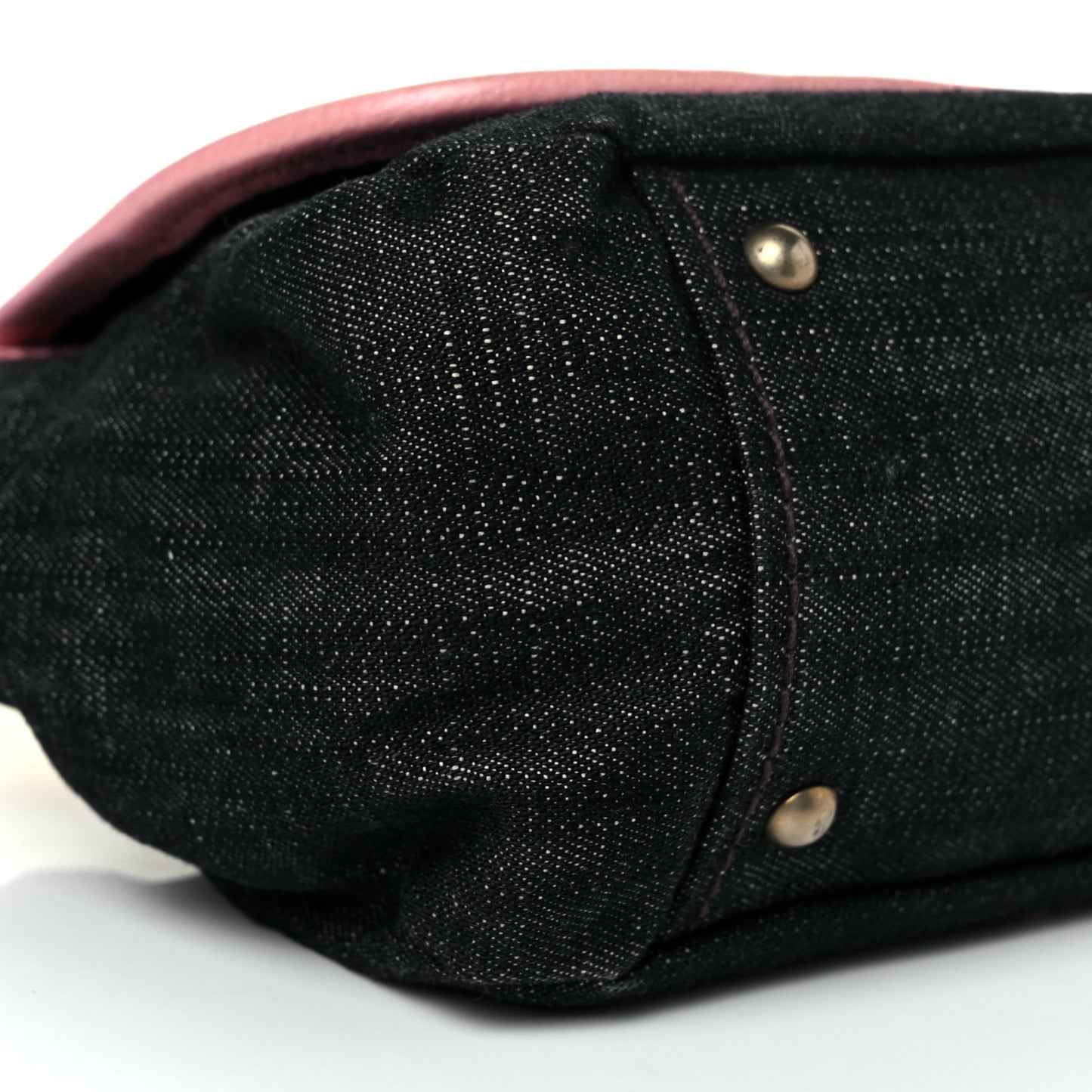 Denim Goatskin Flap Rosa