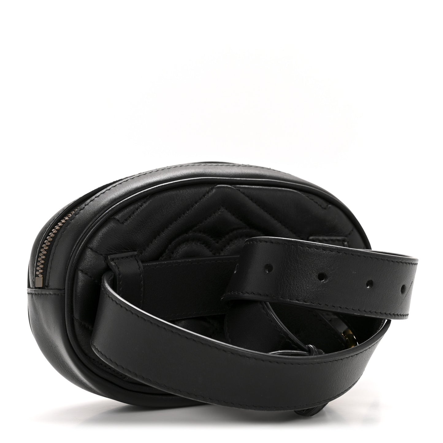 Calfskin Matelasse GG Marmont Belt Bag 75 30 Black