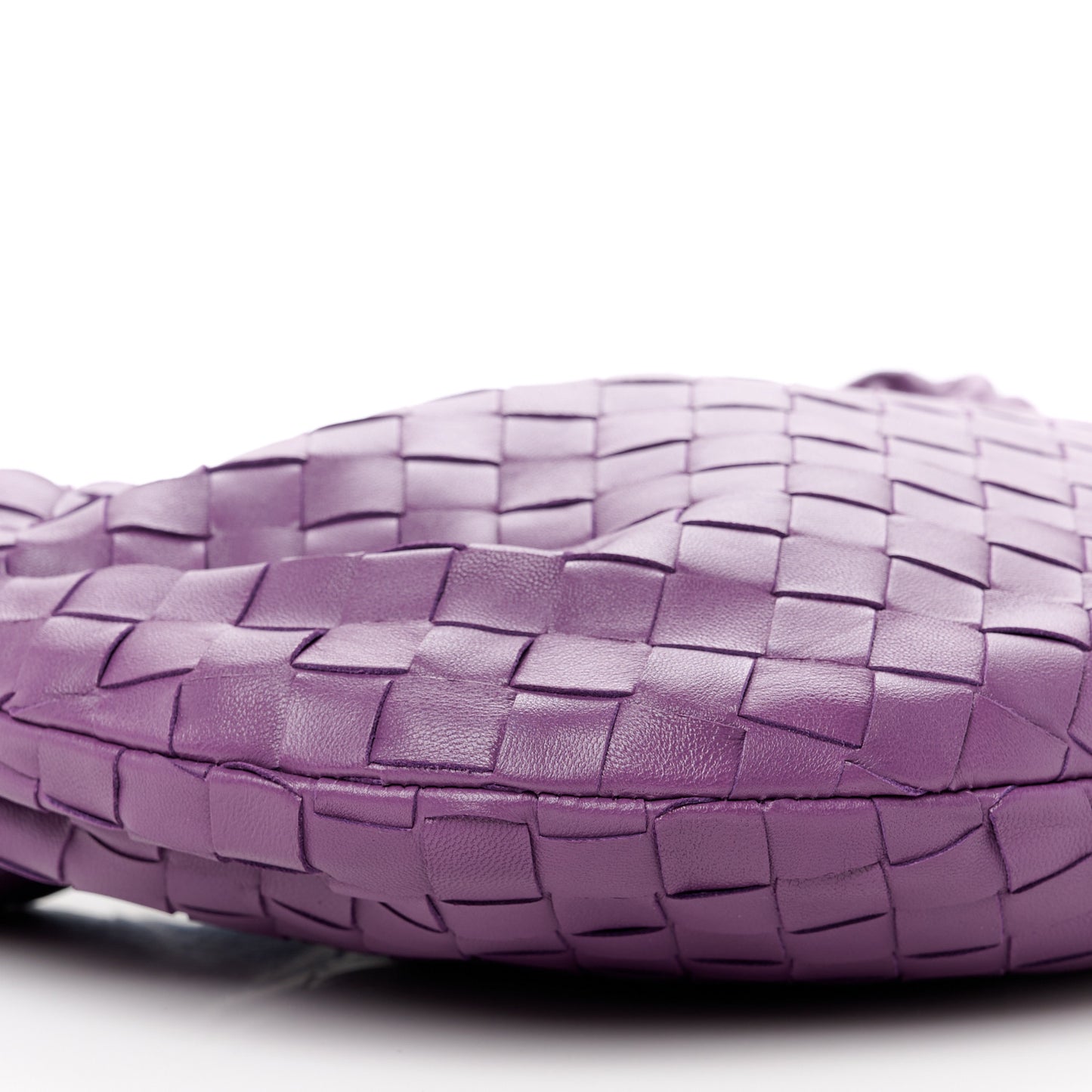 Nappa Intrecciato Teen Jodie Hobo Eggplant
