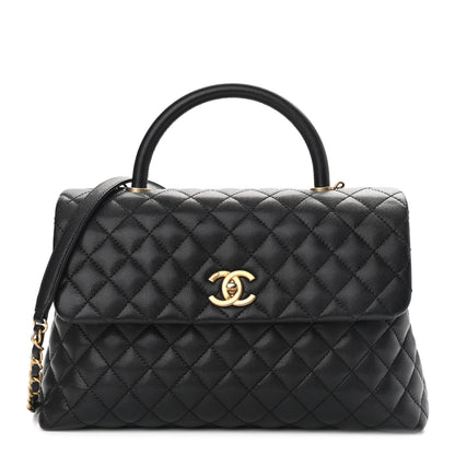 Chanel Caviar Quilted Medium Coco Handle Flap Black 1 of 11