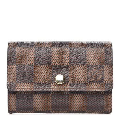 Louis Vuitton Damier Ebene Porte-Monnaie Plat Coin Purse 1 of 6
