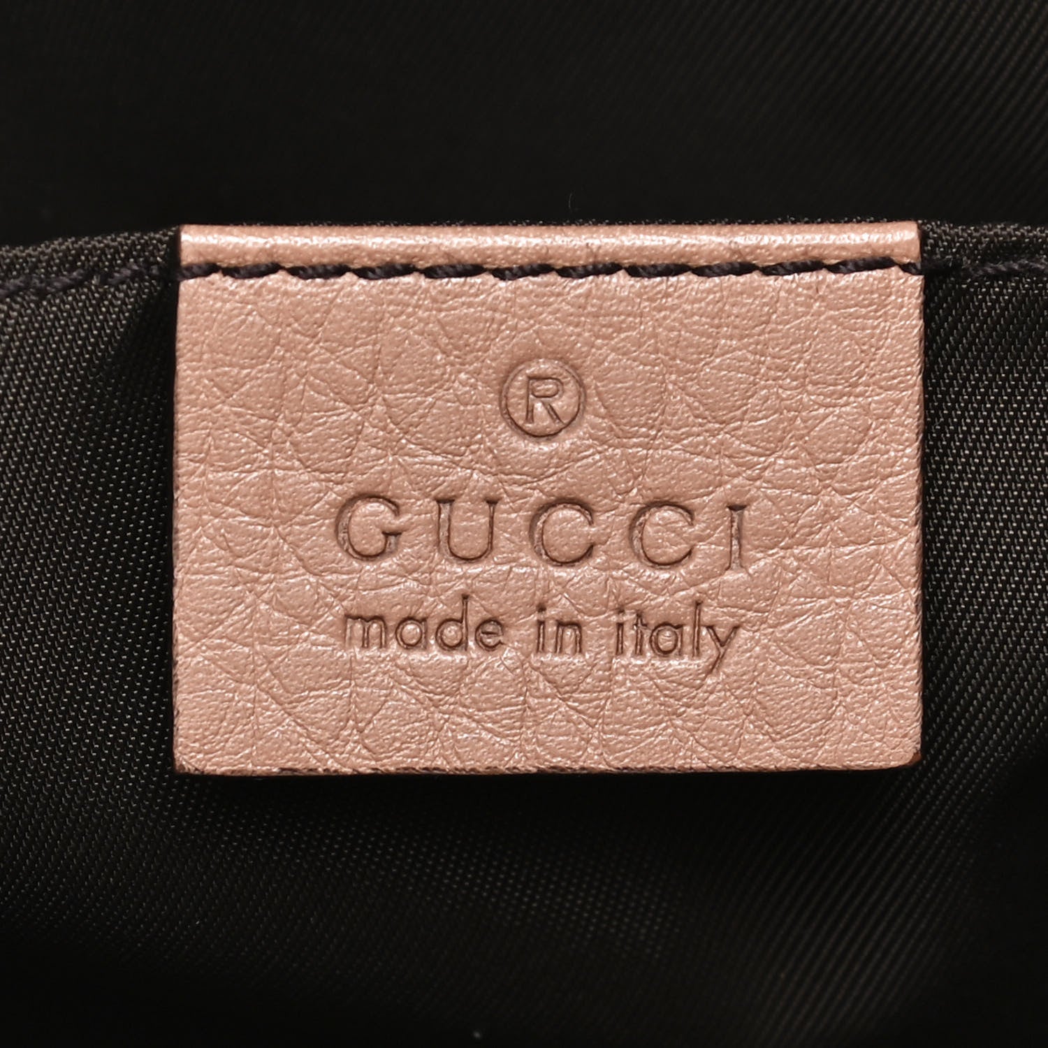 Gucci Pebbled Calfskin Soho Cosmetic Case Camelia 6 of 12