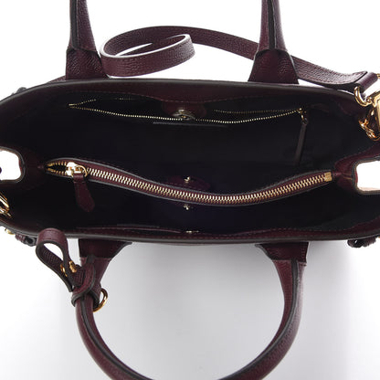Burberry Calfskin House Check Medium Banner Tote Elderberry 6 of 10