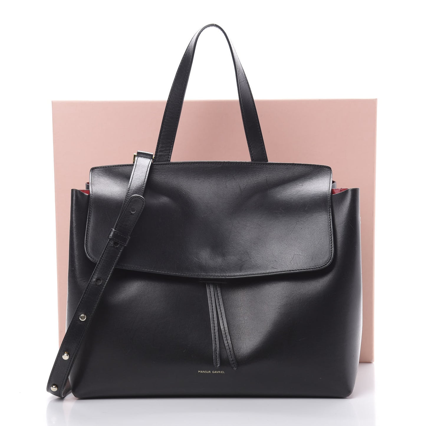 Calfskin Lady Bag Black Flamma