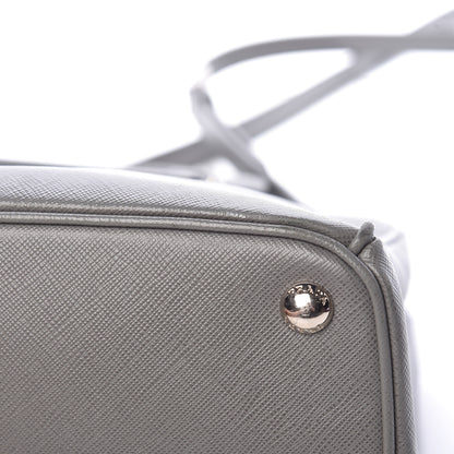 Prada Saffiano Small Galleria Double Zip Tote Marmo 15 of 18