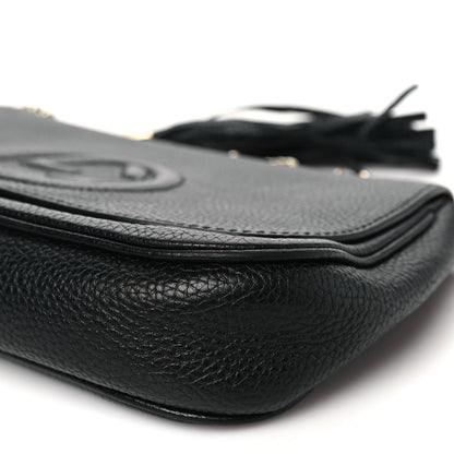 Gucci Pebbled Calfskin Medium Soho Flap Crossbody Black 10 of 10