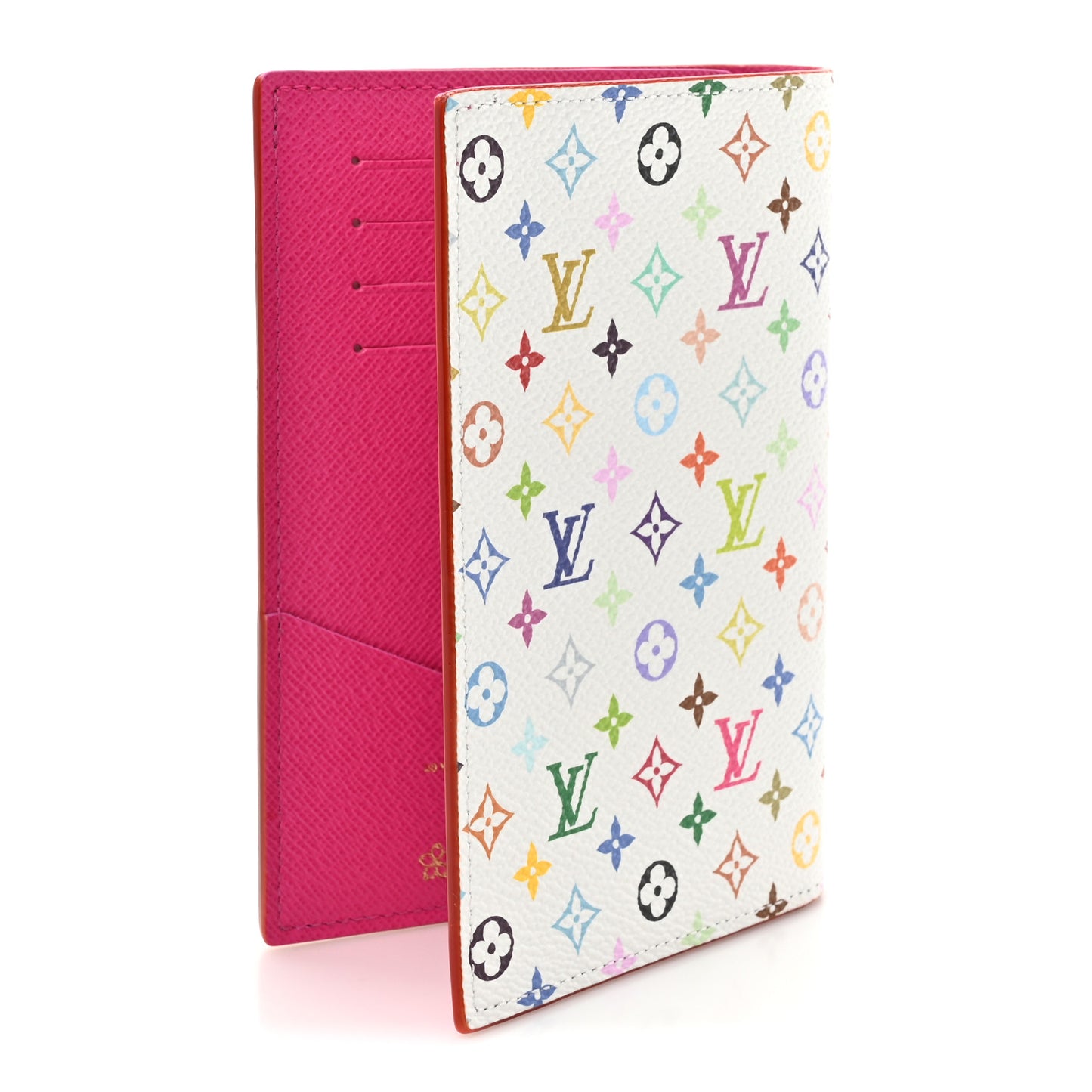 LV X TM Monogram Multicolor Passport Cover White