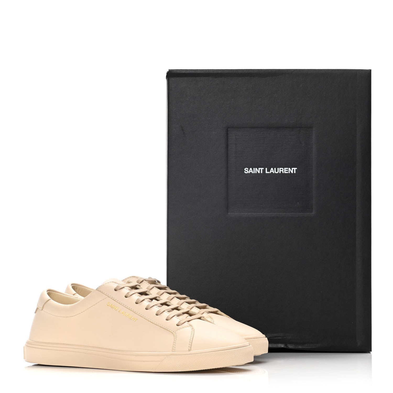 Saint Laurent Calfskin Andy Low Top Sneakers 39.5 Dark Coquille 15 of 15