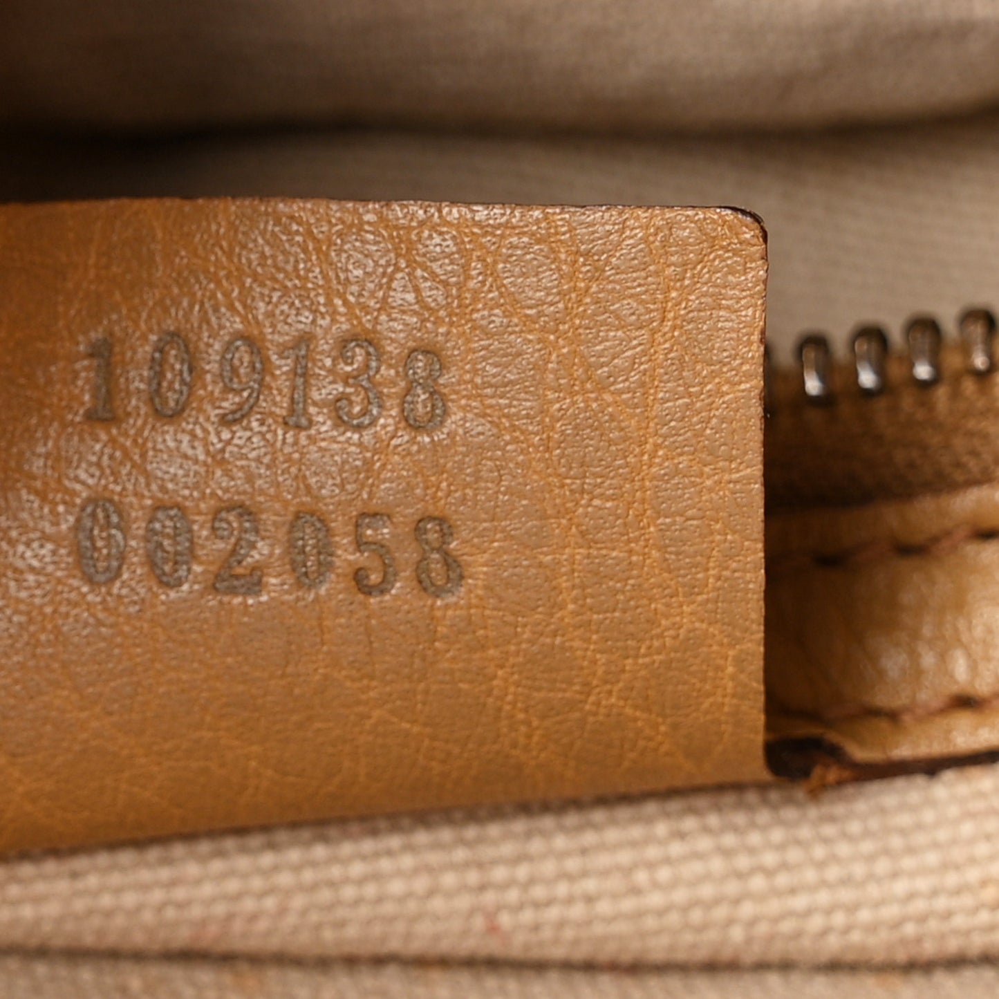 Calfskin Bamboo Handle Tote Beige