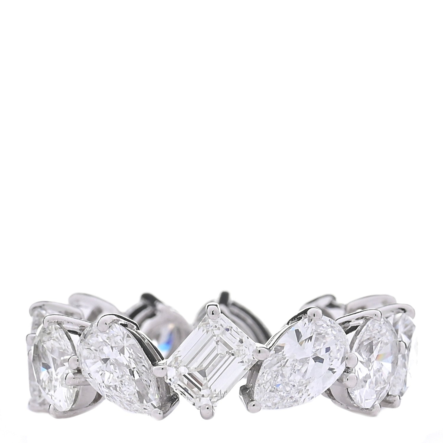 Parker & West by FASHIONPHILE 18K White Gold Diamond Multi Shape 5.90ctw Ring 53 6.25 5 of 8