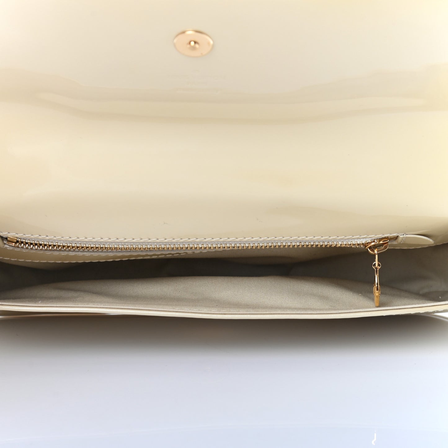 Patent Sobe Clutch Blanc Corail