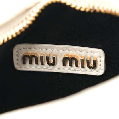 Miu Miu Nappa Matelasse Small Wander Hobo White 6 of 10