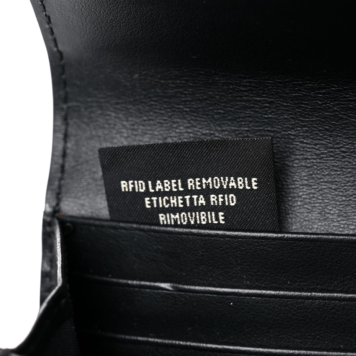 Fendi Vitello Liberty F is Fendi Bi-Color FF 1974 Embossed Continental Envelope Wallet Maya Black 7 of 9