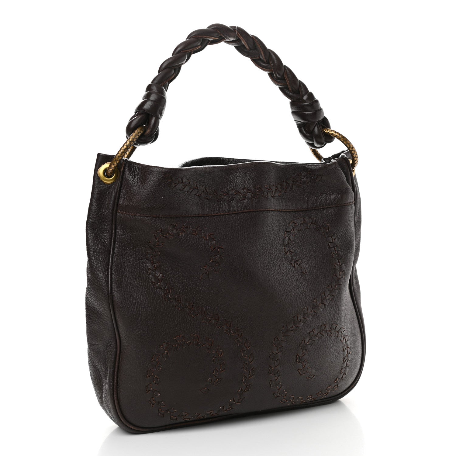 Bottega Veneta Cervo Braided Hobo Ebano 3 of 9