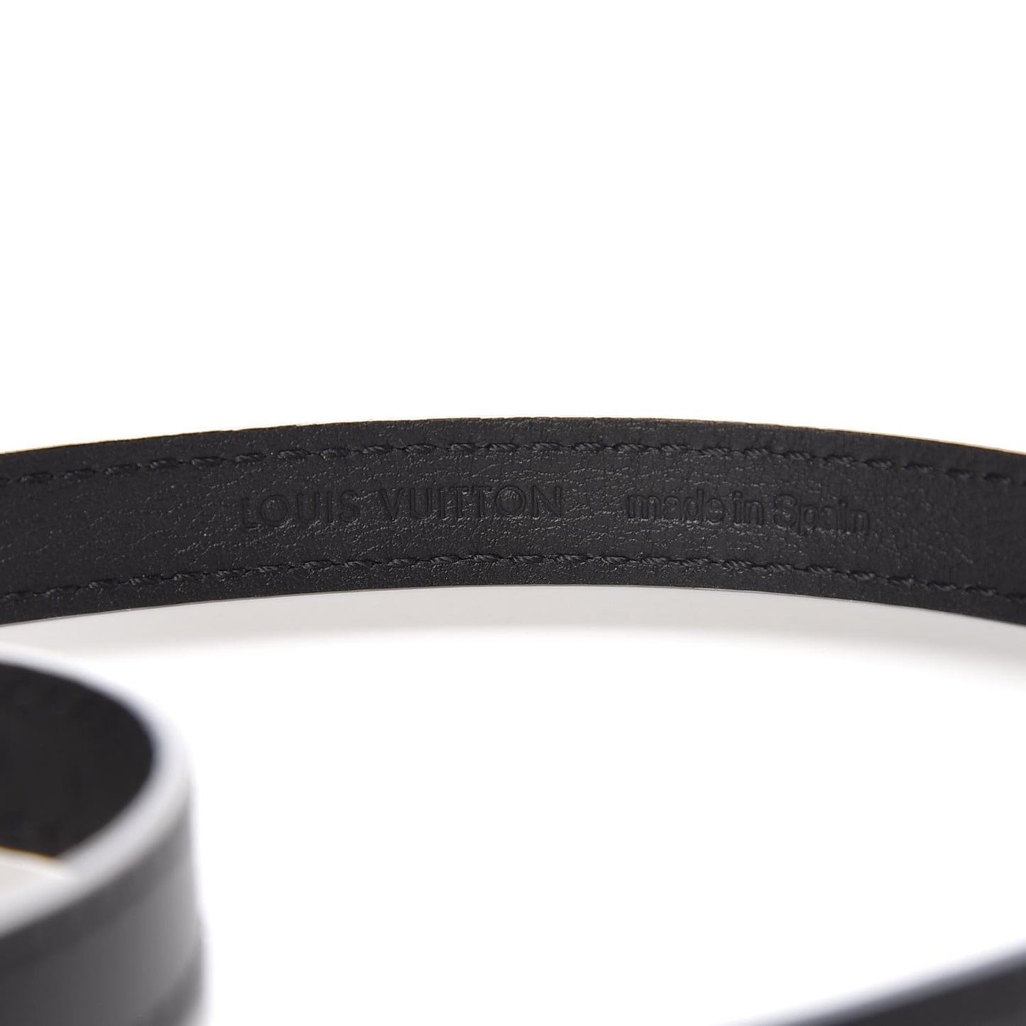 Calfskin Box It Bracelet 17 Black