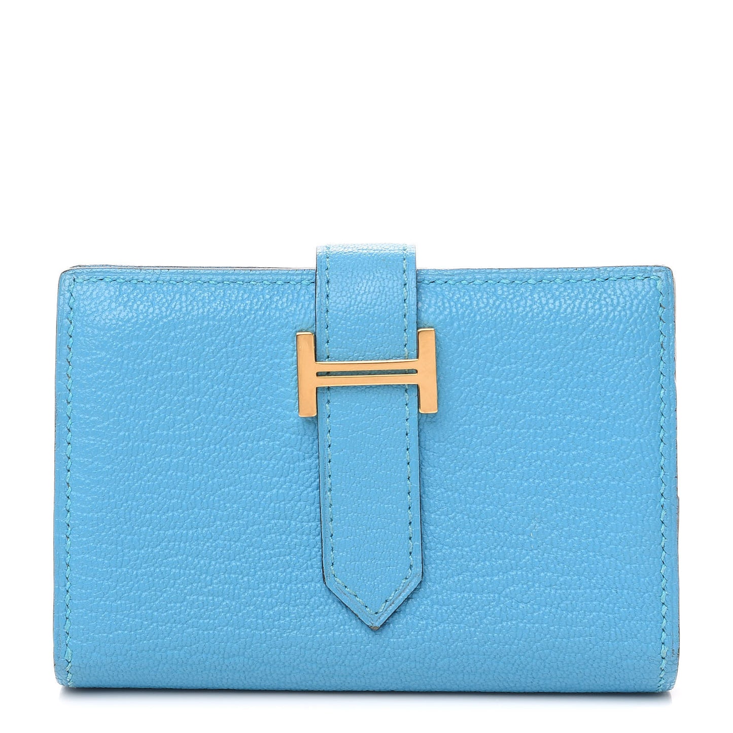 Chevre Mysore Mini Bearn Wallet Bleu Azteque