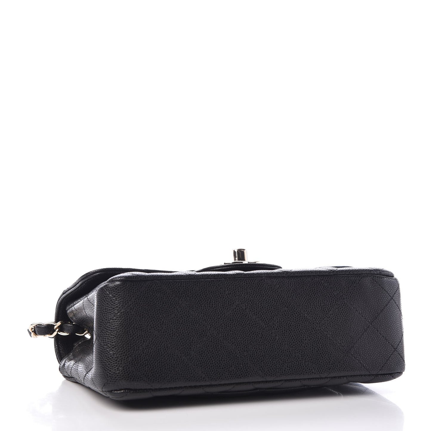 Caviar Quilted Mini Rectangular Flap Black