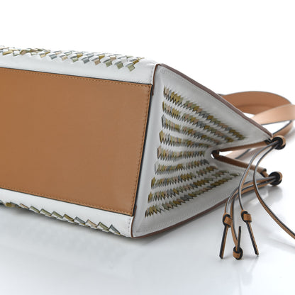 Loewe Calfskin Woven Small Cushion Tote Multicolor 7 of 9