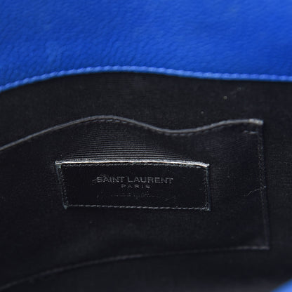 Saint Laurent Grained Calfskin Baby Sac De Jour Royal Blue 6 of 12