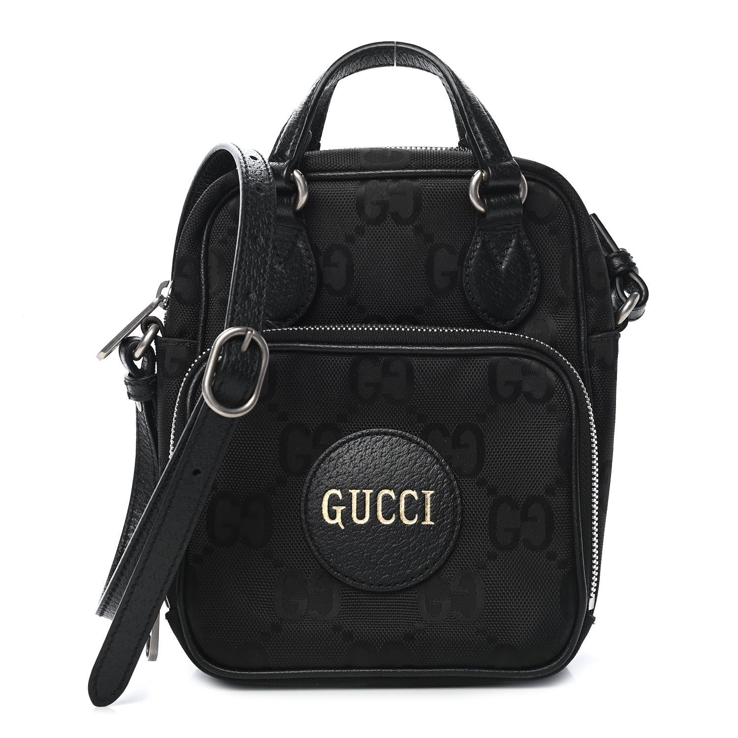Gucci Econyl Nylon Monogram Off The Grid Shoulder Bag Black 1 of 8
