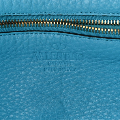Valentino Garavani Pebbled Calfskin Small Rockstud Tote Parrot 6 of 9