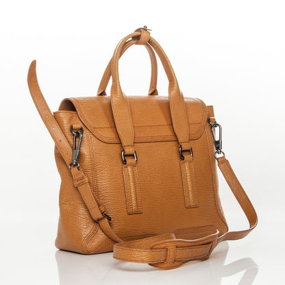 3.1 Phillip Lim 3.1 Textured Calfskin Medium Pashli Satchel Amber 4 of 11