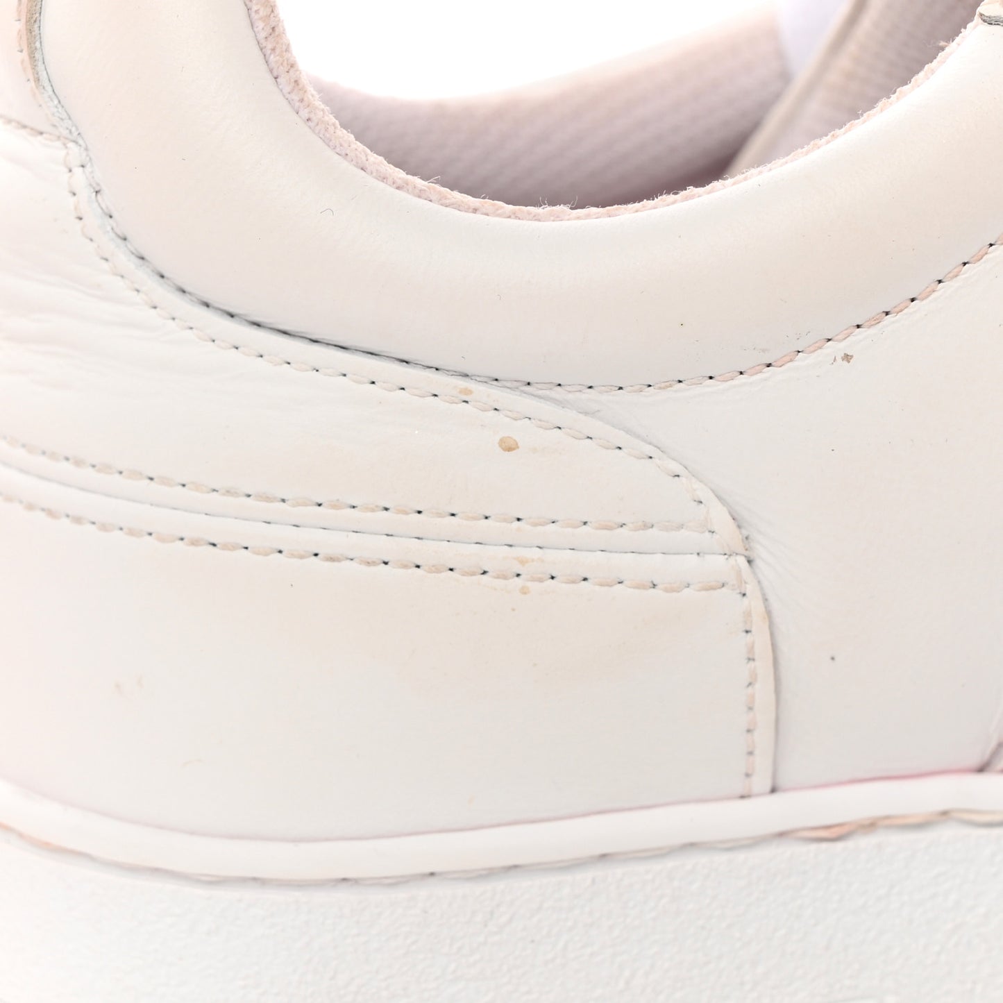 Calfskin Suede Dior Star Low Top Sneakers 36.5 White Black