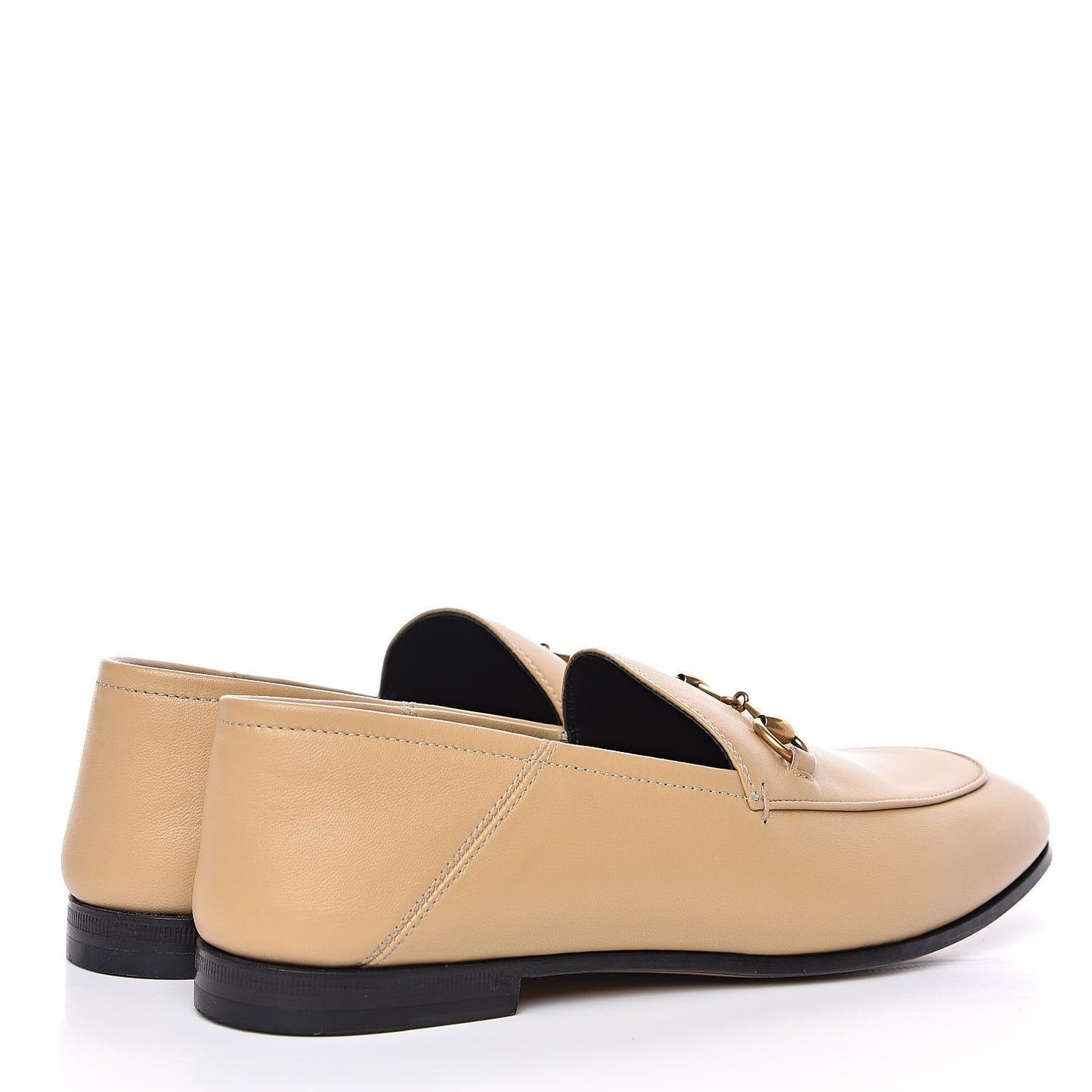 Lambskin Womens Brixton Horsebit Loafers 37.5 Wheat