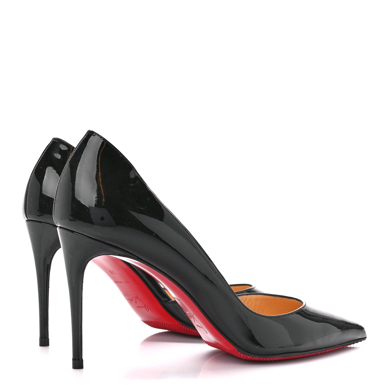 Christian Louboutin Patent Iriza 85 Pumps 38 Black 4 of 9