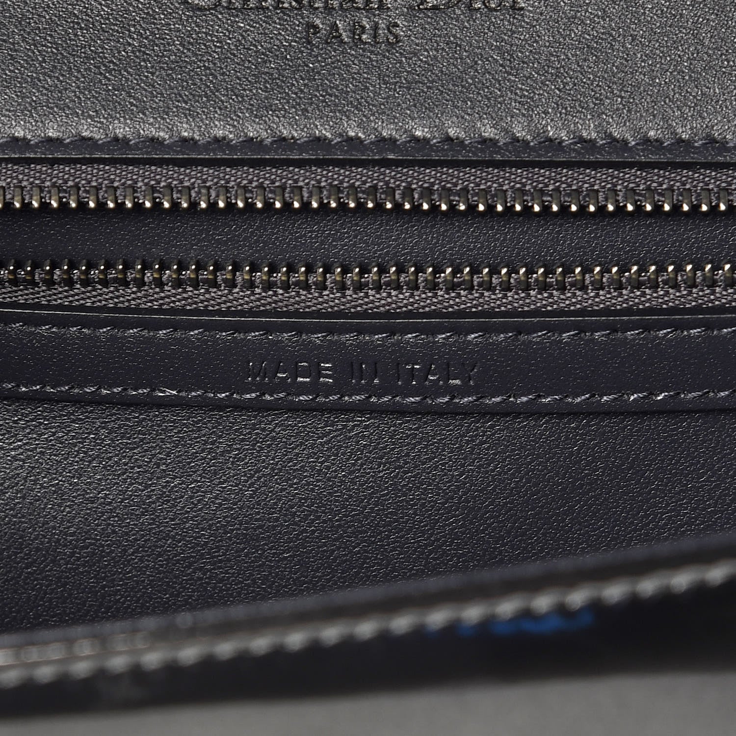 Christian Dior Metallic Patent Micro-Cannage Medium Diorama Flap Bag Graphite 7 of 11